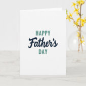 Carte de script Teal Happy Day (Fleur jaune)
