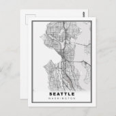 Carte de Seattle (Devant / Derrière)