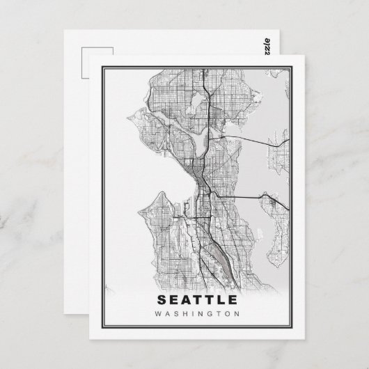 Carte de Seattle (Devant / Derrière)