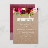 CARTE DE SÉCHAGE TEMPLE | Reno Nevada Temple Maria (Devant / Derrière)