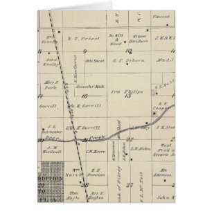 Carte de section du comté de T23S R25E Tulare