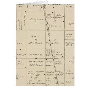 Carte de section du comté de T24S R25E Tulare