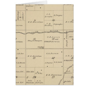 Carte de section du comté de T24S R26E Tulare