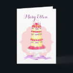 Carte de sécurité<br><div class="desc">Let that special someone know just how sweet she is with this charming card depicting a tall,  tiered cake with flowers Personalize with a name or title (sweetheart,  maman,  etc.). 

Message is fully customizable to say ly exactement what you want !</div>