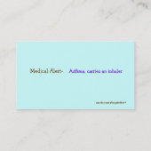 Carte de sécurité de l'enfant de singe et de (Dos)