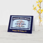 Carte de sécurité sociale - changez le texte (Fleur jaune)