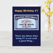 Carte de sécurité sociale - modifier le texte (Fleur jaune)