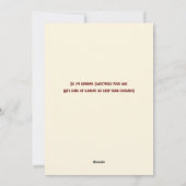 Carte de séjour Sweetness (Dos)