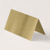 Carte de sélection du menu Faux Gold Metal Texture (Dos)