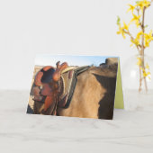 Carte de selle bien glissée - Ouest (Fleur jaune)