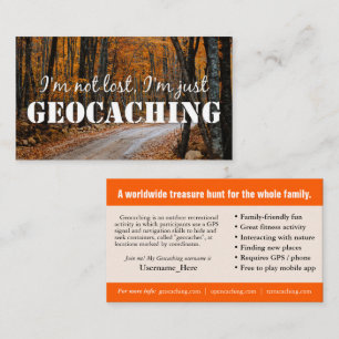 Carte De Sentier Géocaching Avec Informations Pour