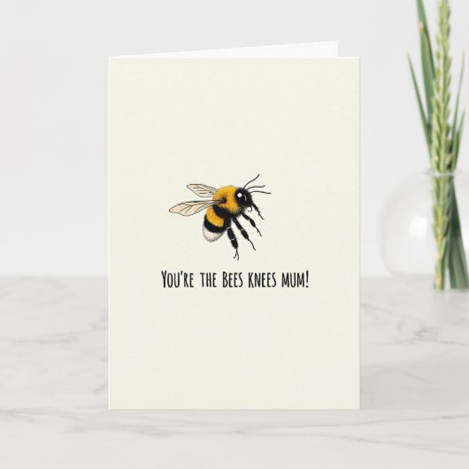 Carte de sentiment Bees Knees Mum (Devant)