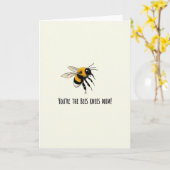 Carte de sentiment Bees Knees Mum (Fleur jaune)