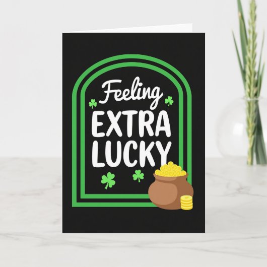 Carte de sentiment extra chanceux (Devant)