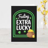 Carte de sentiment extra chanceux (Fleur jaune)