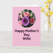 Carte de sentiment Pastel Chevron (Fleur jaune)
