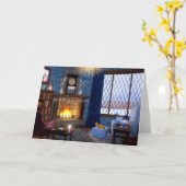 Carte de sérénité hivernale (Fleur jaune)