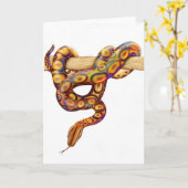 Carte de serpent de constricteur de boa (Fleur jaune)