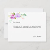 Carte de servante junior | Bridesmaid (Dos)