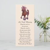 Carte de service commémorative élégante (Debout devant)