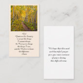 Carte de service commémorative élégante (Devant / Derrière)