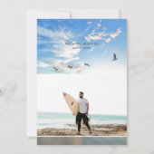 Carte de service funéraire commémoratif Ocean Beac (Dos)