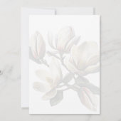 Carte de service funéraire Magnolia Floral (Dos)