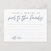 Carte de service funéraire, partager un souvenir, (Devant)