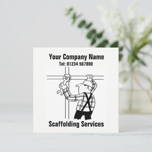 Carte de services d'échafaudage (Debout devant)