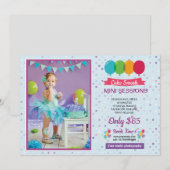 Carte de session de fracas de gâteau mini (Devant / Derrière)
