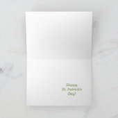 Carte de Shamrock de la fête Saint-Patrick (Intérieur)