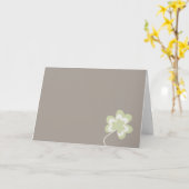 Carte de Shamrock de la fête Saint-Patrick (Fleur jaune)