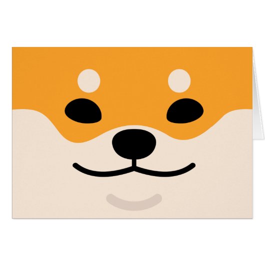 Carte de Shiba Inu (Devant horizontal)
