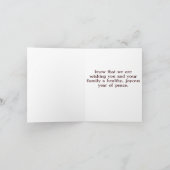 Carte de Shofar et de pommes (Intérieur)