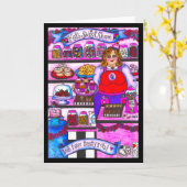 Carte de shopping sucrée Kat (Fleur jaune)