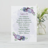 Carte de siège à fleurs bleu pourpre (Debout devant)