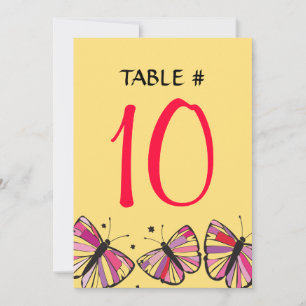 Carte de siège Bat mitzvah de la table de de bouc