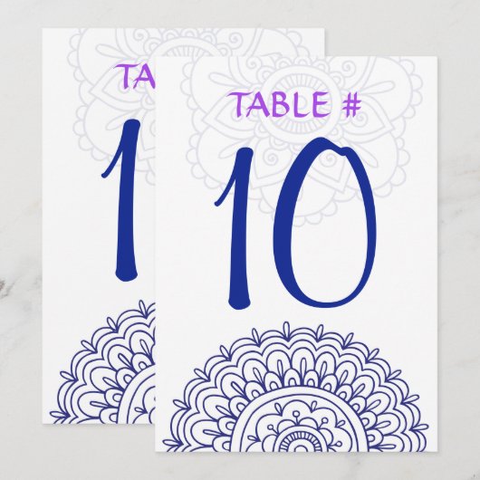 Carte de siège Bat mitzvah HEMSA-Beth2 (Devant / Derrière)