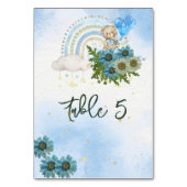 Carte de siège Beary Boho Rainbow Blue Balloon (Par défaut)