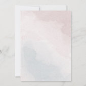 carte de siège bleu rose fleuri (Dos)