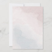 carte de siège bleu rose fleuri (Dos)