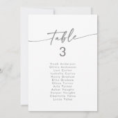 Carte de siège Boho Chic Silver Grey (Dos)