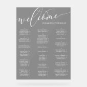 Carte de siège de Black White Script (Recto)