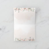 Carte de siège de la fête de mariage Rose (Intérieur)