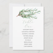 Carte de siège de mariage personnalisée avec Rosem (Devant)