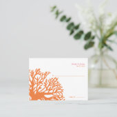 Carte de siège de poisson tropical orange et rose (Debout devant)