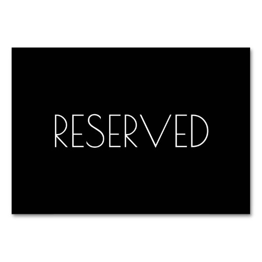 Carte de siège de réserve noire des deux côtés (Devant)