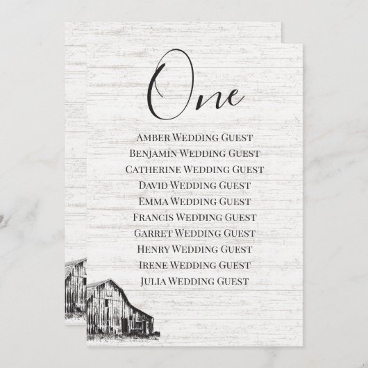 Carte de siège de table agricole (Devant / Derrière)