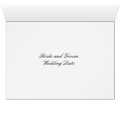 Carte de siège de table Blue Hydrangea (Intérieur Horizontal (Bas))