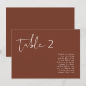 Carte de siège de table de rouille de Bohême CORIA (Devant / Derrière)